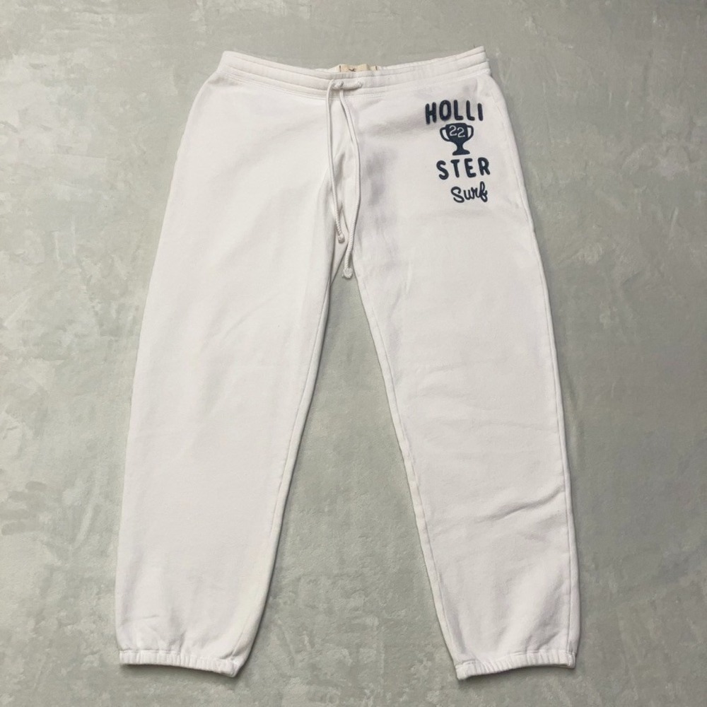 Vintage Y2K Hollister Surf Co California Sweatpants Men's M White Logo Spellout